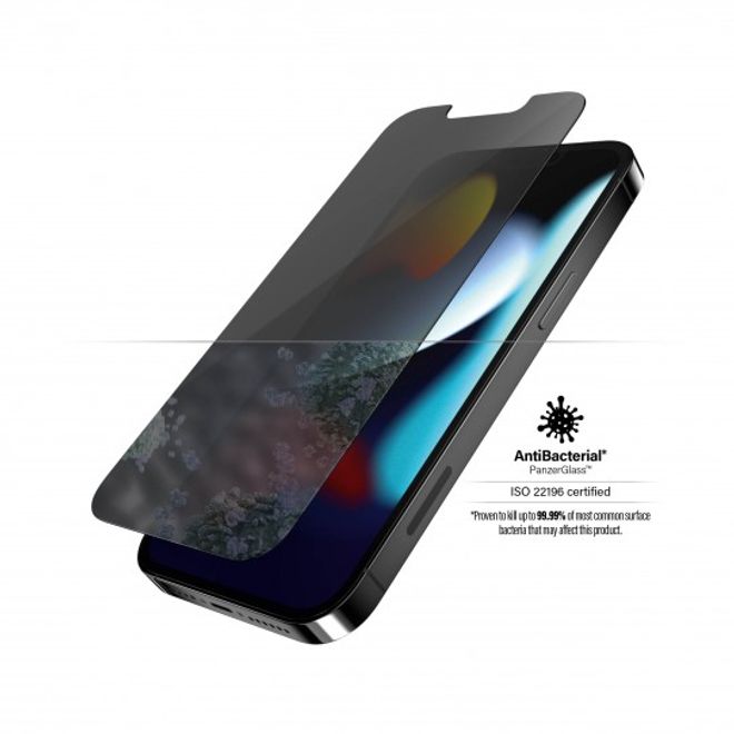 PanzerGlass - iPhone 13 Pro Max Displayschutz aus gehärtetem Glas - Privacy (P2743) - transparent