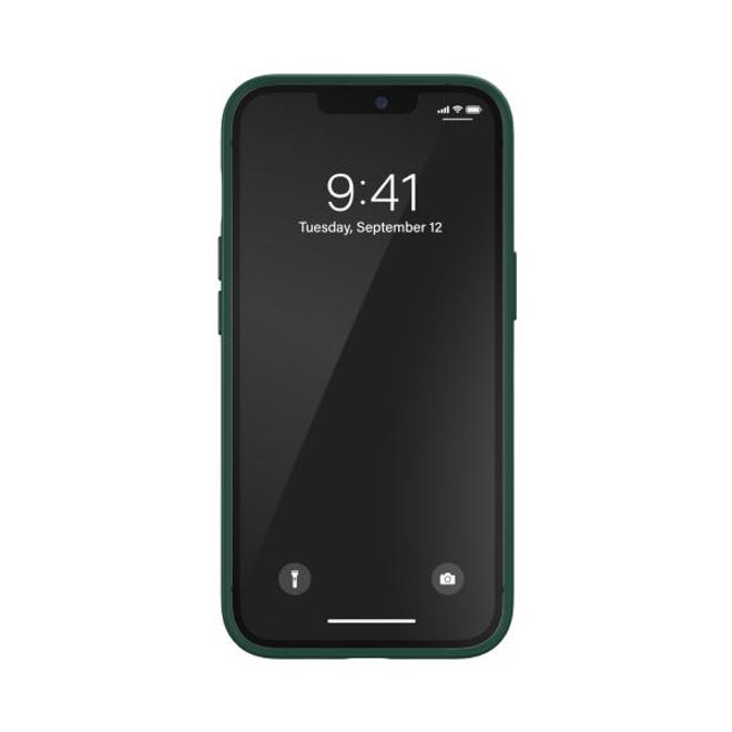 Adidas - iPhone 13 Pro Hülle - Kunstleder Hardcase - OR Moulded Case PU Series - grün