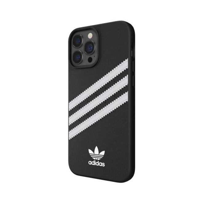Adidas - iPhone 13 Pro Max Hülle - Kunstleder Hardcase - OR Moulded Case PU Series - schwarz