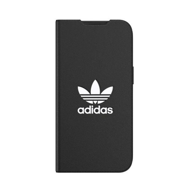 Adidas - iPhone 13 Pro Hülle - Leder Bookcover - OR Booklet Case Basic Series - schwarz