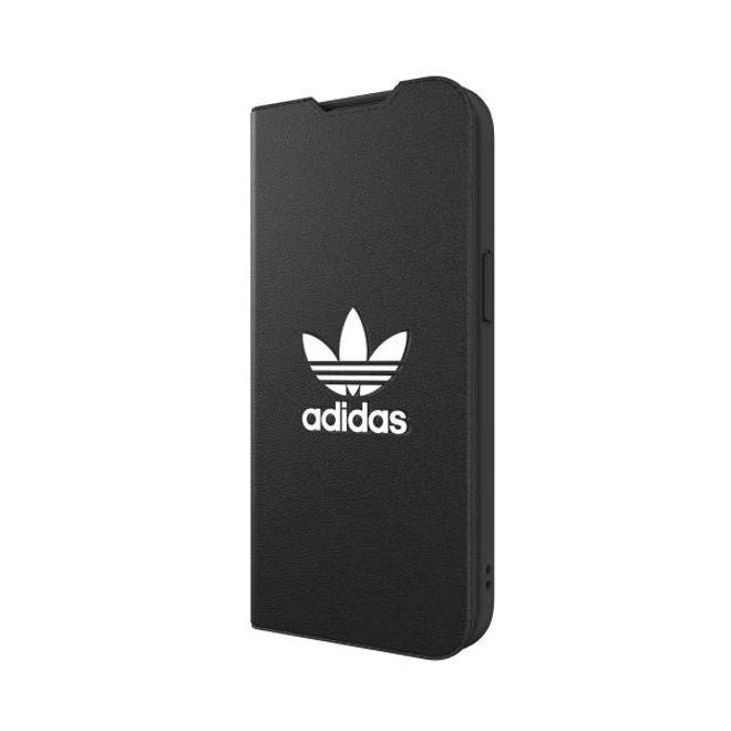 Adidas - iPhone 13 Pro Hülle - Leder Bookcover - OR Booklet Case Basic Series - schwarz