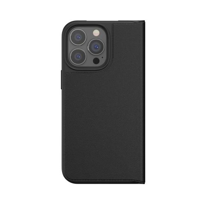 Adidas - iPhone 13 Pro Hülle - Leder Bookcover - OR Booklet Case Basic Series - schwarz