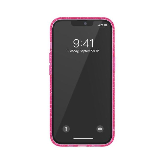 Adidas - iPhone 13 Pro Hülle - Hardcase - OR Protective Clear Case Glitter Series - pink