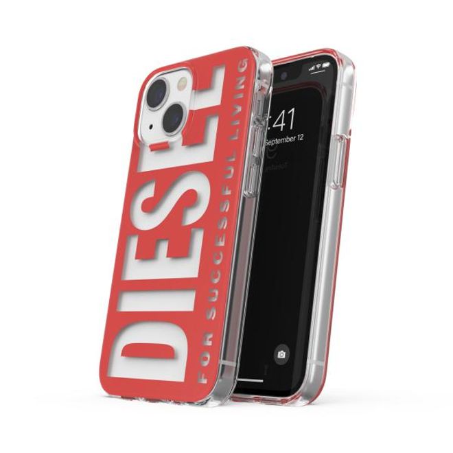 Diesel - iPhone 13 mini Hülle - Hardcase - Clear Case Diesel Graphic Series - rot