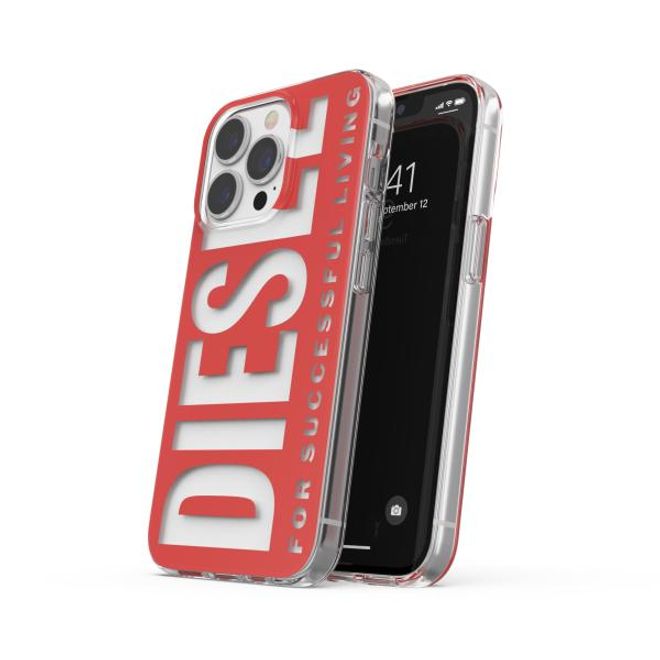 Diesel - iPhone 13 Pro / iPhone 13 Hülle - Hardcase - Clear Case Diesel Graphic Series - rot