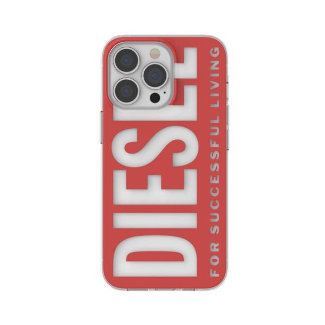 Diesel - iPhone 13 Pro / iPhone 13 Hülle - Hardcase - Clear Case Diesel Graphic Series - rot