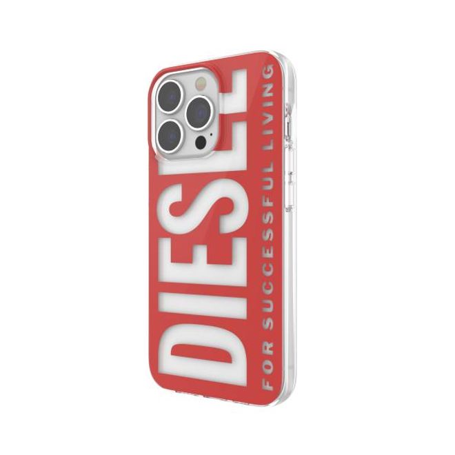 Diesel - iPhone 13 Pro / iPhone 13 Hülle - Hardcase - Clear Case Diesel Graphic Series - rot