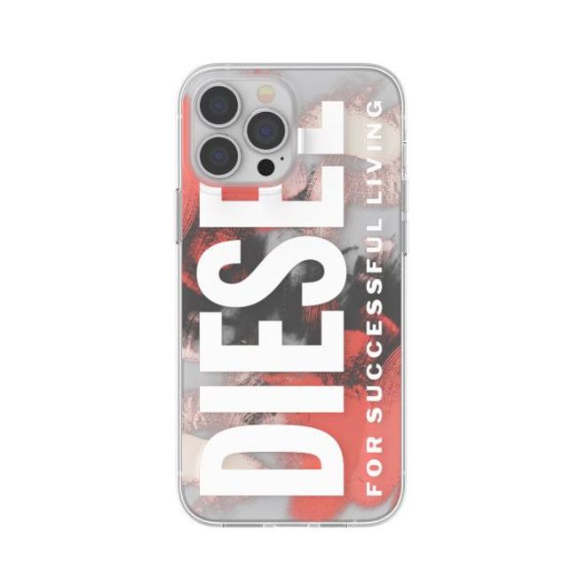 Diesel - iPhone 13 Pro Max Hülle - Hardcase - Clear Case AOP Military Brush Series - mehrfarbig