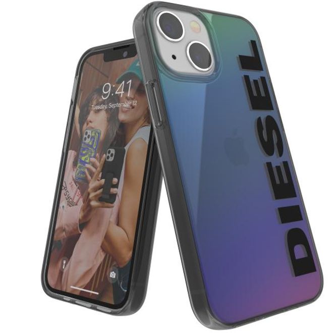 Diesel - iPhone 13 mini Hülle - Hardcase - Snap Case Holographic Logo Series - mehrfarbig