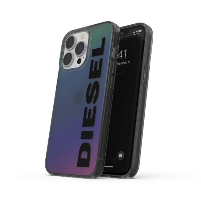 Diesel - iPhone 13 Pro / iPhone 13 Hülle - Hardcase - Snap Case Holographic Logo Series - mehrfarbig