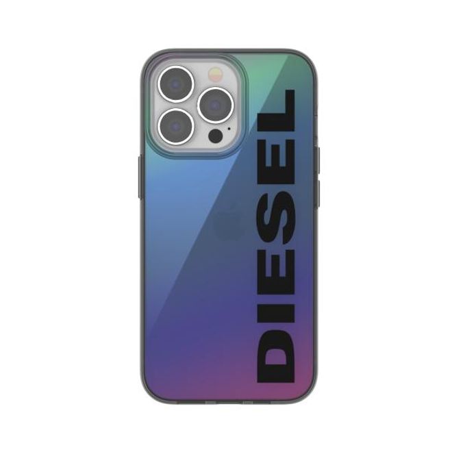 Diesel - iPhone 13 Pro / iPhone 13 Hülle - Hardcase - Snap Case Holographic Logo Series - mehrfarbig
