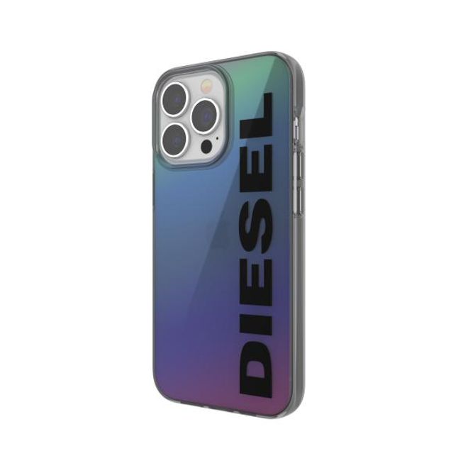 Diesel - iPhone 13 Pro / iPhone 13 Hülle - Hardcase - Snap Case Holographic Logo Series - mehrfarbig