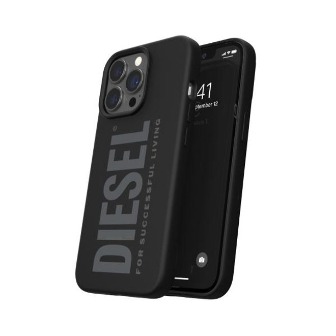 Diesel - iPhone 13 Pro Hülle - Silikon Softcase - Silicone Case Series - schwarz
