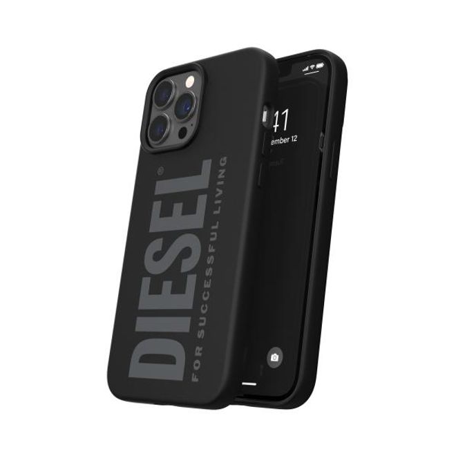 Diesel - iPhone 13 Pro Max Hülle - Silikon Softcase - Silicone Case Series - schwarz