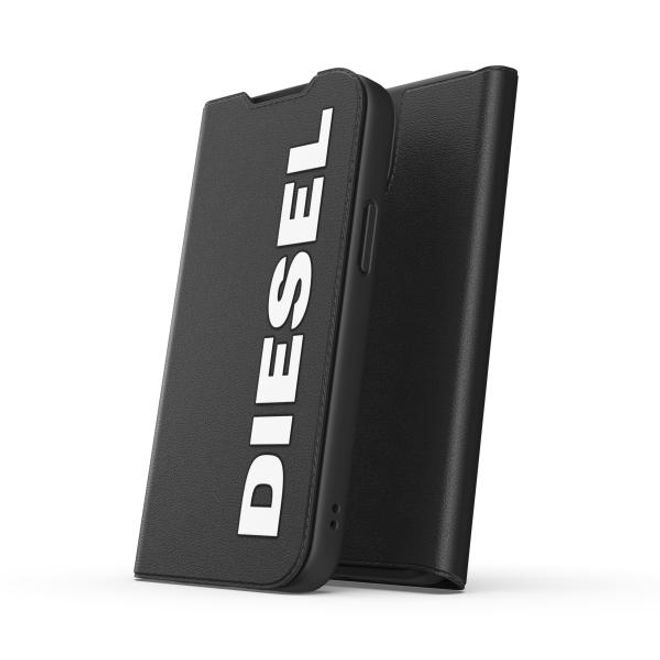 Diesel - iPhone 13 mini Hülle - Leder Bookcover - Booklet Case Core Series - schwarz