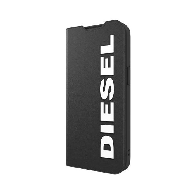 Diesel - iPhone 13 Pro / iPhone 13 Hülle - Leder Bookcover - Booklet Case Core Series - schwarz