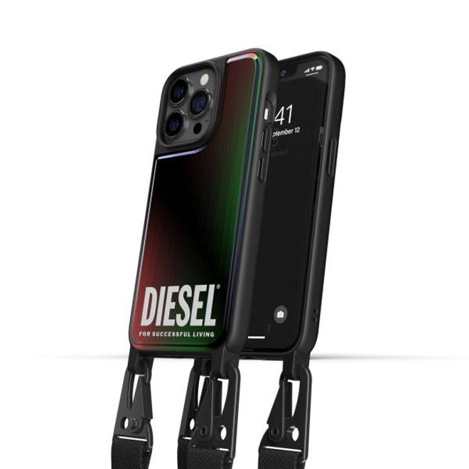 Diesel - iPhone 13 Pro / iPhone 13 Hülle - Necklace Hardcase - Necklace Case Patent Series - schwarz
