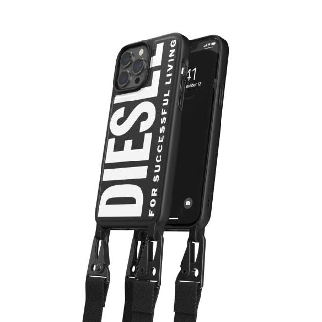 Diesel - iPhone 13 Pro Max Hülle - Necklace Hardcase - Necklace Case Core Series - schwarz