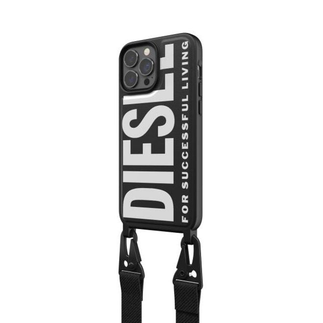 Diesel - iPhone 13 Pro Max Hülle - Necklace Hardcase - Necklace Case Core Series - schwarz