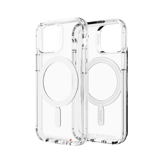 Gear4 - iPhone 13 mini Hülle - Backcover - Aufprallschutz bis 4m - Crystal Palace Snap MagSafe Series - transparent
