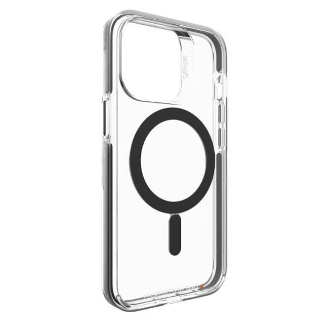 Gear4 - iPhone 13 Pro Hülle - Backcover - Aufprallschutz bis 4m - Santa Cruz Snap MagSafe - schwarz