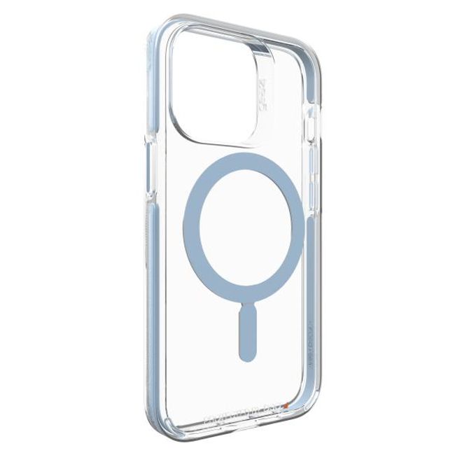 Gear4 - iPhone 13 Pro Hülle - Backcover - Aufprallschutz bis 4m - Santa Cruz Snap MagSafe - blau