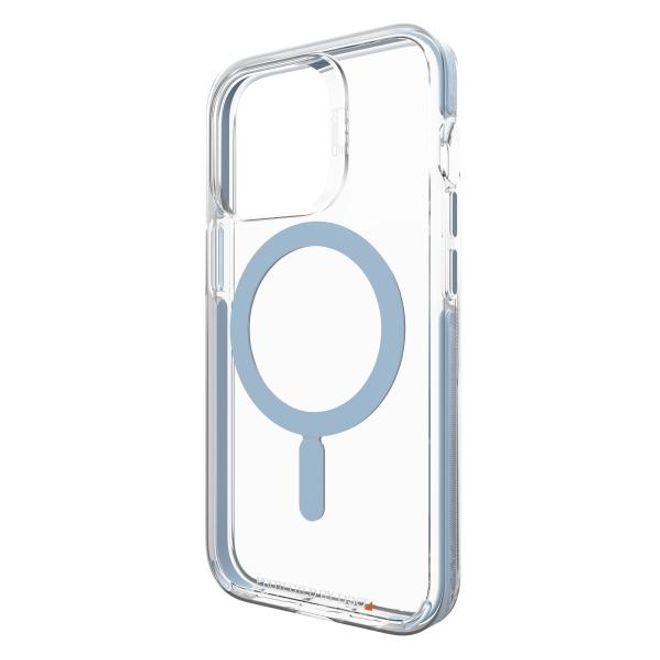 Gear4 - iPhone 13 Pro Hülle - Backcover - Aufprallschutz bis 4m - Santa Cruz Snap MagSafe - blau