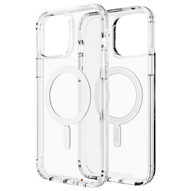 Gear4 - iPhone 13 Pro Max Hülle - Backcover - Aufprallschutz bis 4m - Crystal Palace Snap MagSafe Series - transparent