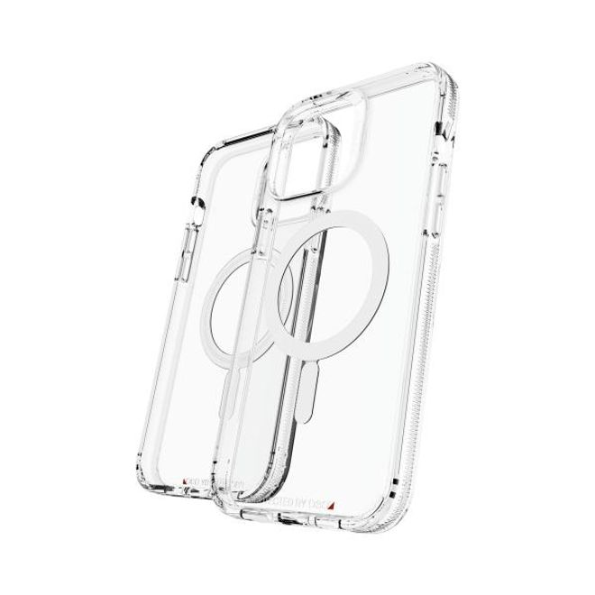Gear4 - iPhone 13 Pro Max Hülle - Backcover - Aufprallschutz bis 4m - Crystal Palace Snap MagSafe Series - transparent