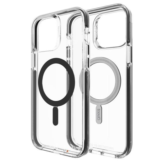 Gear4 - iPhone 13 Pro Max Hülle - Backcover - Aufprallschutz bis 4m - Santa Cruz Snap MagSafe - schwarz