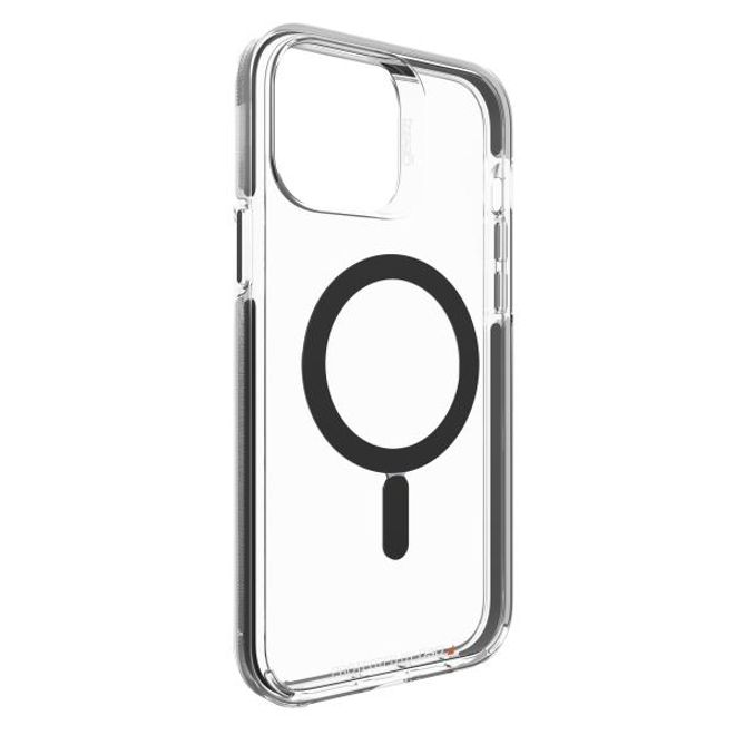 Gear4 - iPhone 13 Pro Max Hülle - Backcover - Aufprallschutz bis 4m - Santa Cruz Snap MagSafe - schwarz