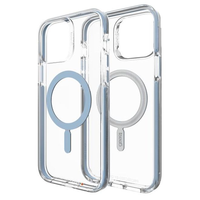 Gear4 - iPhone 13 Pro Max Hülle - Backcover - Aufprallschutz bis 4m - Santa Cruz Snap MagSafe - blau