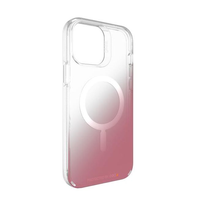 Gear4 - iPhone 13 Pro Max Hülle - Backcover - Aufprallschutz bis 4m - Milan Snap MagSafe Series - pink