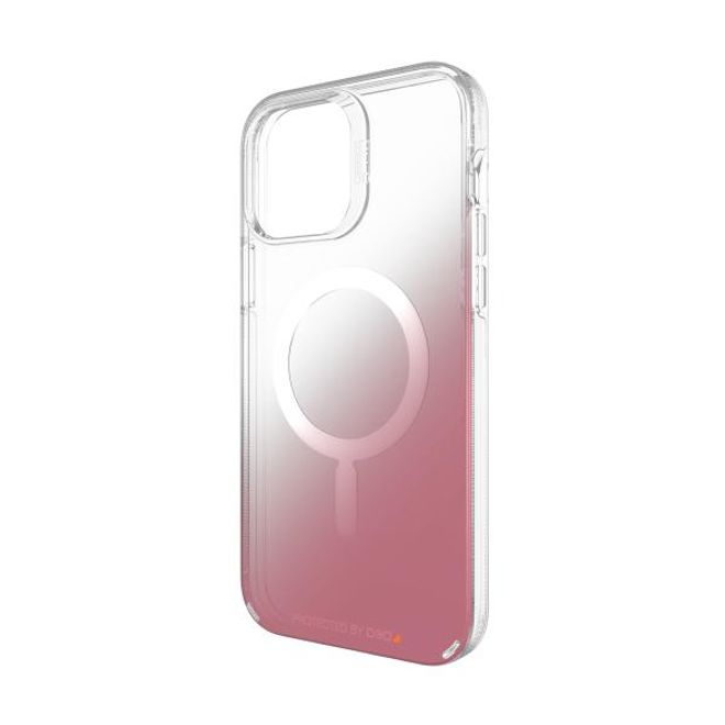 Gear4 - iPhone 13 Pro Max Hülle - Backcover - Aufprallschutz bis 4m - Milan Snap MagSafe Series - pink