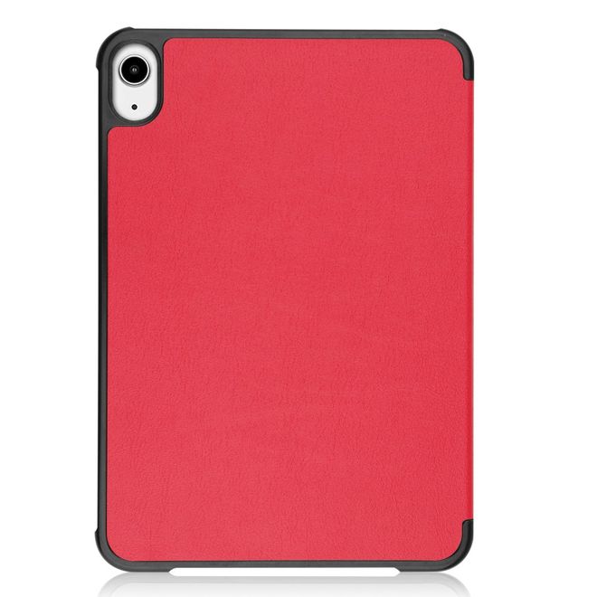 iPad mini 6 Leder Hülle - dreifach faltbar - rot