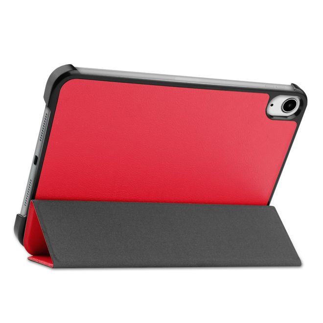 iPad mini 6 Leder Hülle - dreifach faltbar - rot
