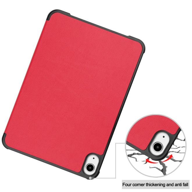 iPad mini 6 Leder Hülle - dreifach faltbar - rot