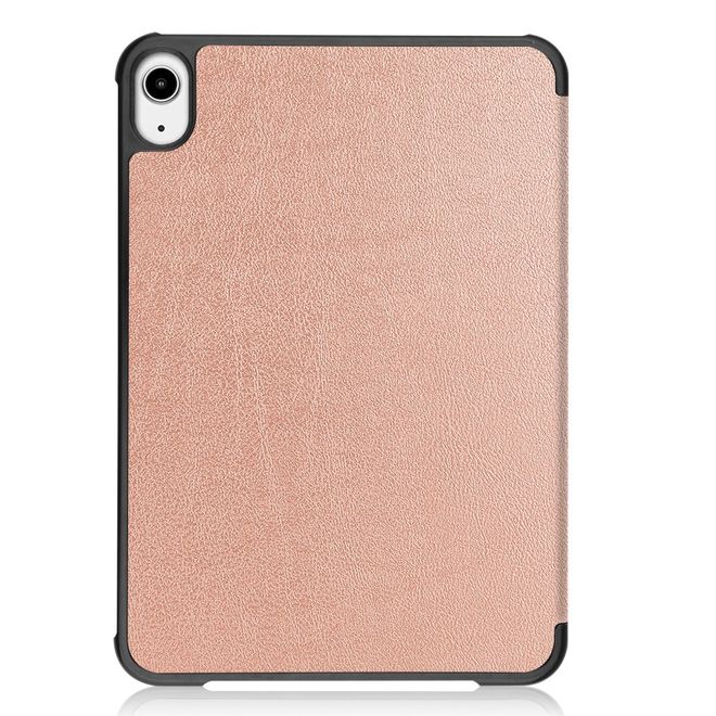 iPad mini 6 Leder Hülle - dreifach faltbar - rosegold