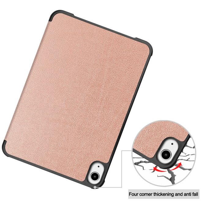 iPad mini 6 Leder Hülle - dreifach faltbar - rosegold