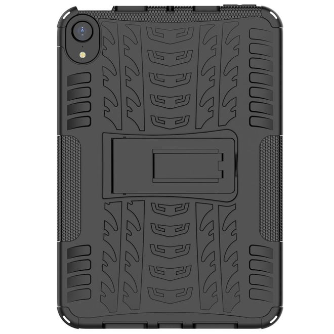 Étui pour iPad mini 6 - Coque rigide en plastique - avec support - Noir