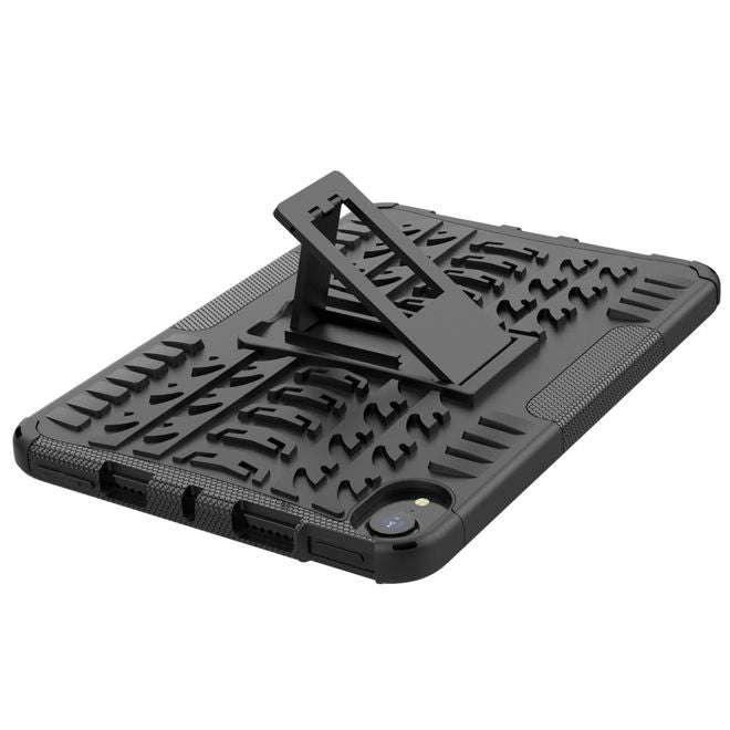 Étui pour iPad mini 6 - Coque rigide en plastique - avec support - Noir
