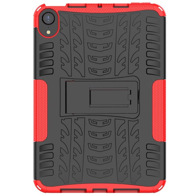 iPad mini 6 Hülle - Hardcase aus Kunststoff - mit Kickstand - rot
