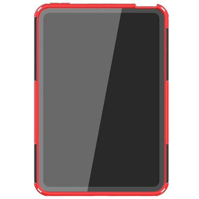 iPad mini 6 Hülle - Hardcase aus Kunststoff - mit Kickstand - rot