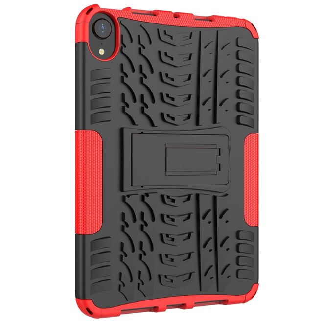iPad mini 6 Hülle - Hardcase aus Kunststoff - mit Kickstand - rot