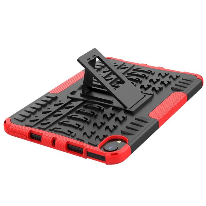 iPad mini 6 Hülle - Hardcase aus Kunststoff - mit Kickstand - rot