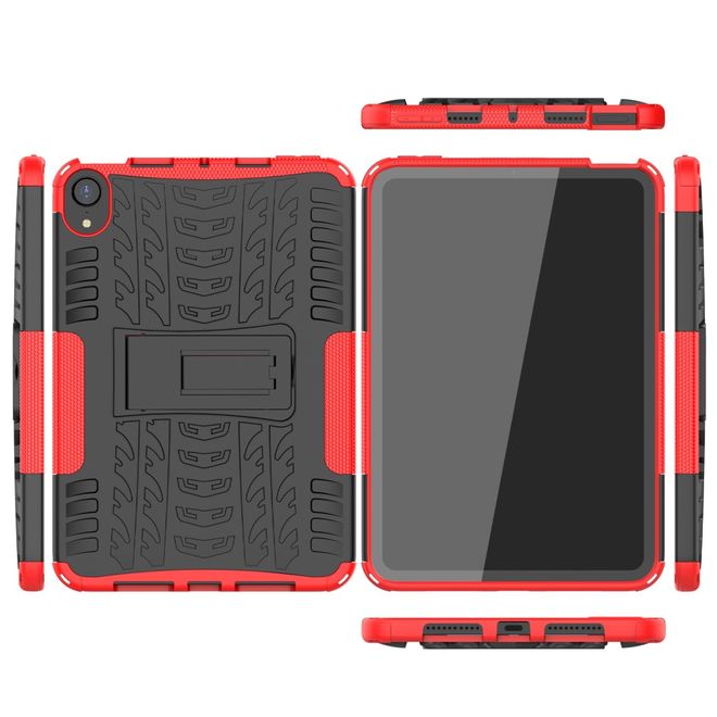 iPad mini 6 Hülle - Hardcase aus Kunststoff - mit Kickstand - rot