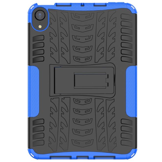 iPad mini 6 Hülle - Hardcase aus Kunststoff - mit Kickstand - blau