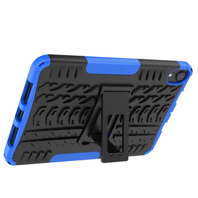 iPad mini 6 Hülle - Hardcase aus Kunststoff - mit Kickstand - blau