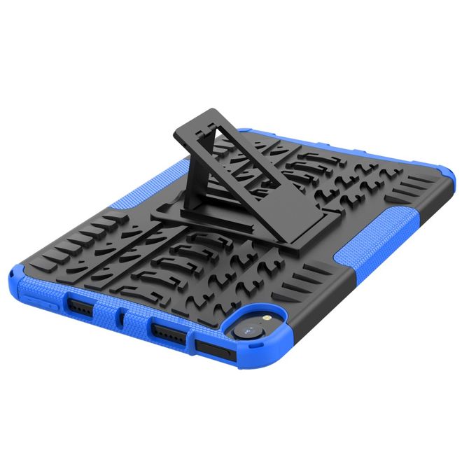 iPad mini 6 Hülle - Hardcase aus Kunststoff - mit Kickstand - blau