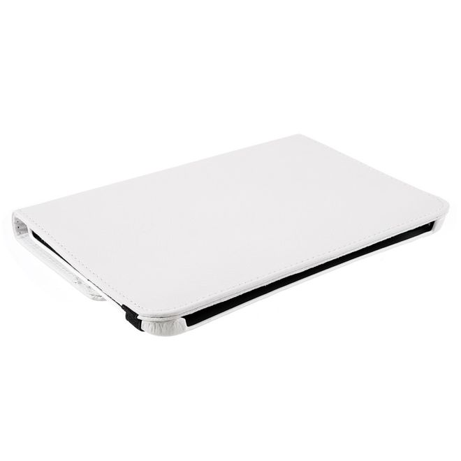 iPad mini 6 Hülle - 360° rotierbares Case aus Leder - weiss